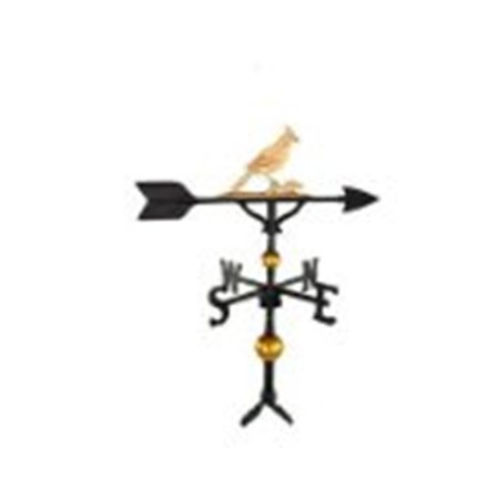 GARDENGEAR 300 Series 32 In Deluxe Gold Cardinal Weathervane GA378086